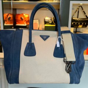prada twin pocket tote bag