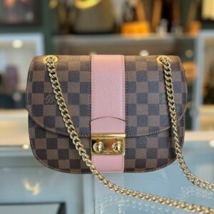 louis vuitton Damier Ebene Cuir Taurillon Wight Magnolia