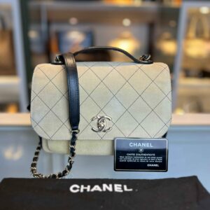 Chanel Business Affinity Suede full flap 23