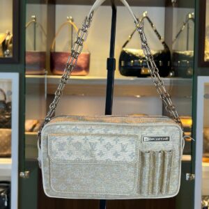 louis vuitton Gold Mini Lin Shine McKenna Bag