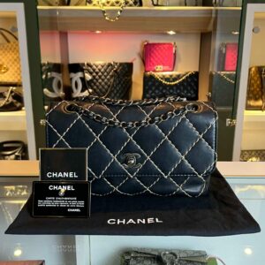 chanel single flap bag wild stitch