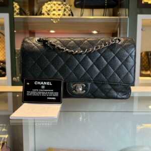 chanel classic double flap bag medium caviar