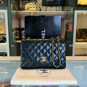 chanel flap bag half moon