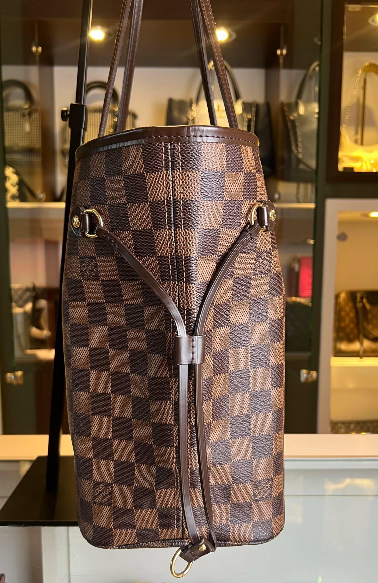 Louis Vuitton Neverfull MM Damier Ebene - Afbeelding 5
