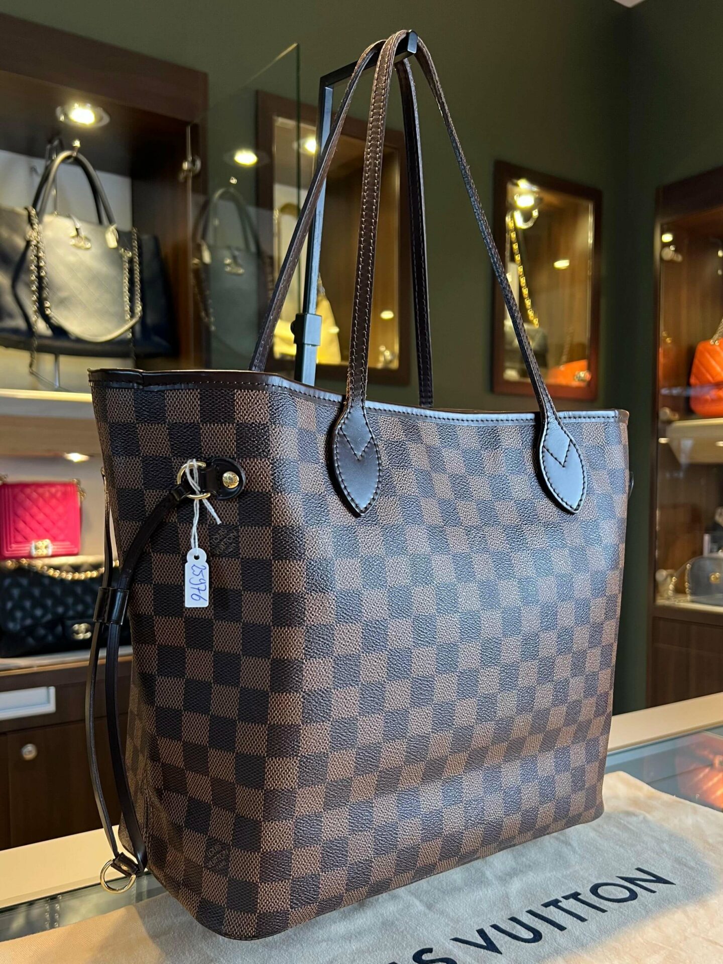 Louis Vuitton Neverfull MM Damier Ebene - Afbeelding 4