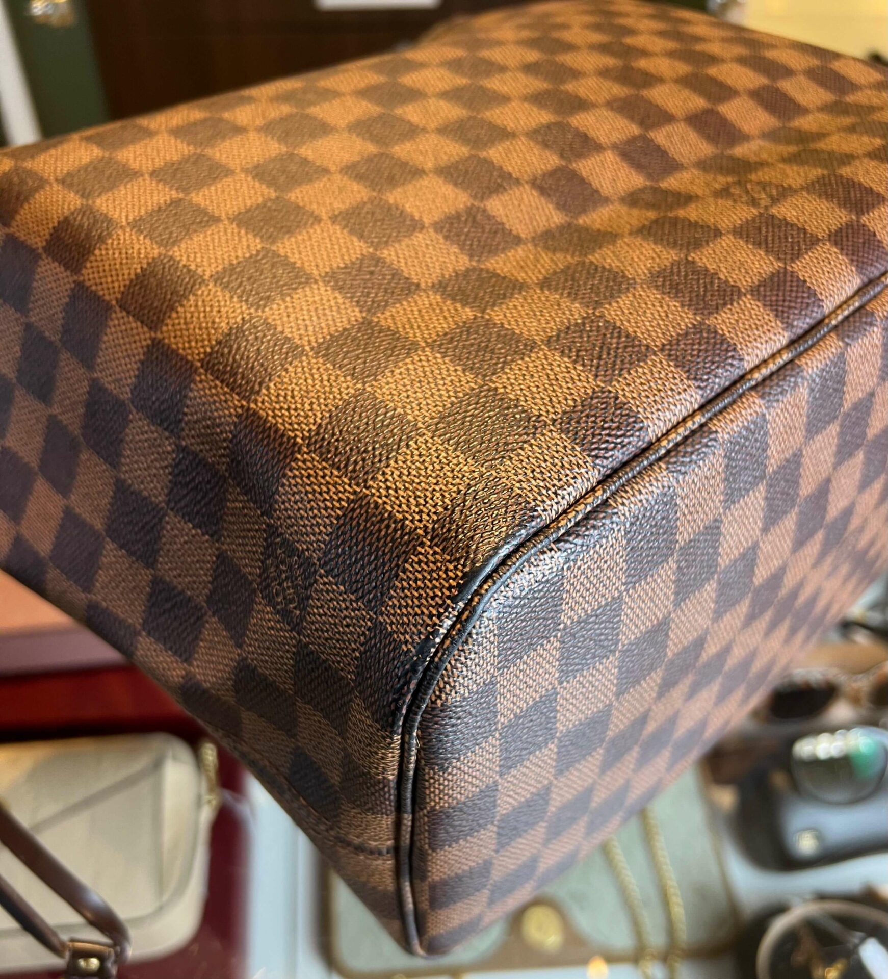 Louis Vuitton Neverfull MM Damier Ebene - Afbeelding 13