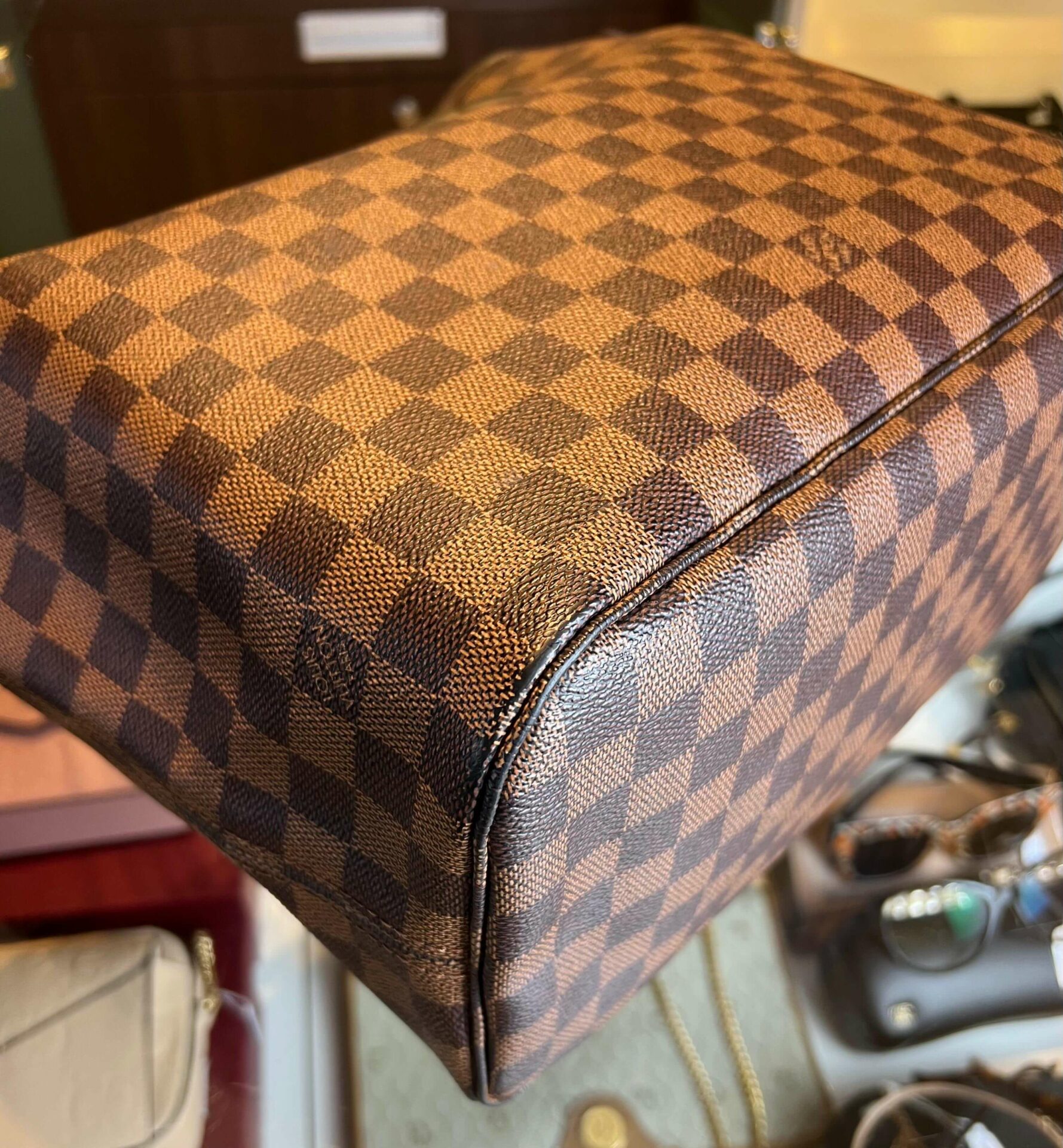 Louis Vuitton Neverfull MM Damier Ebene - Afbeelding 12