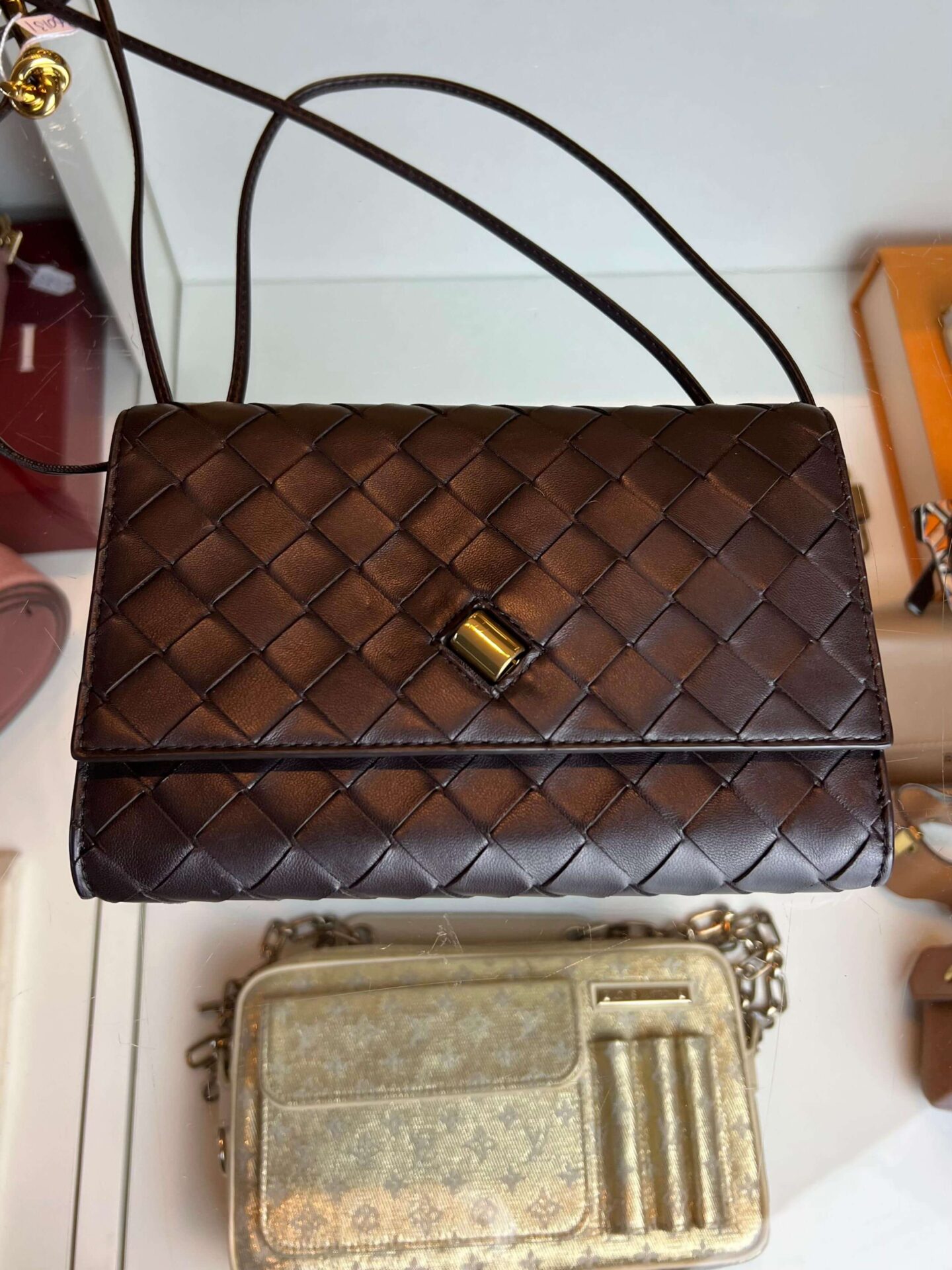 Bottega Veneta Andiamo Pouch Fondant