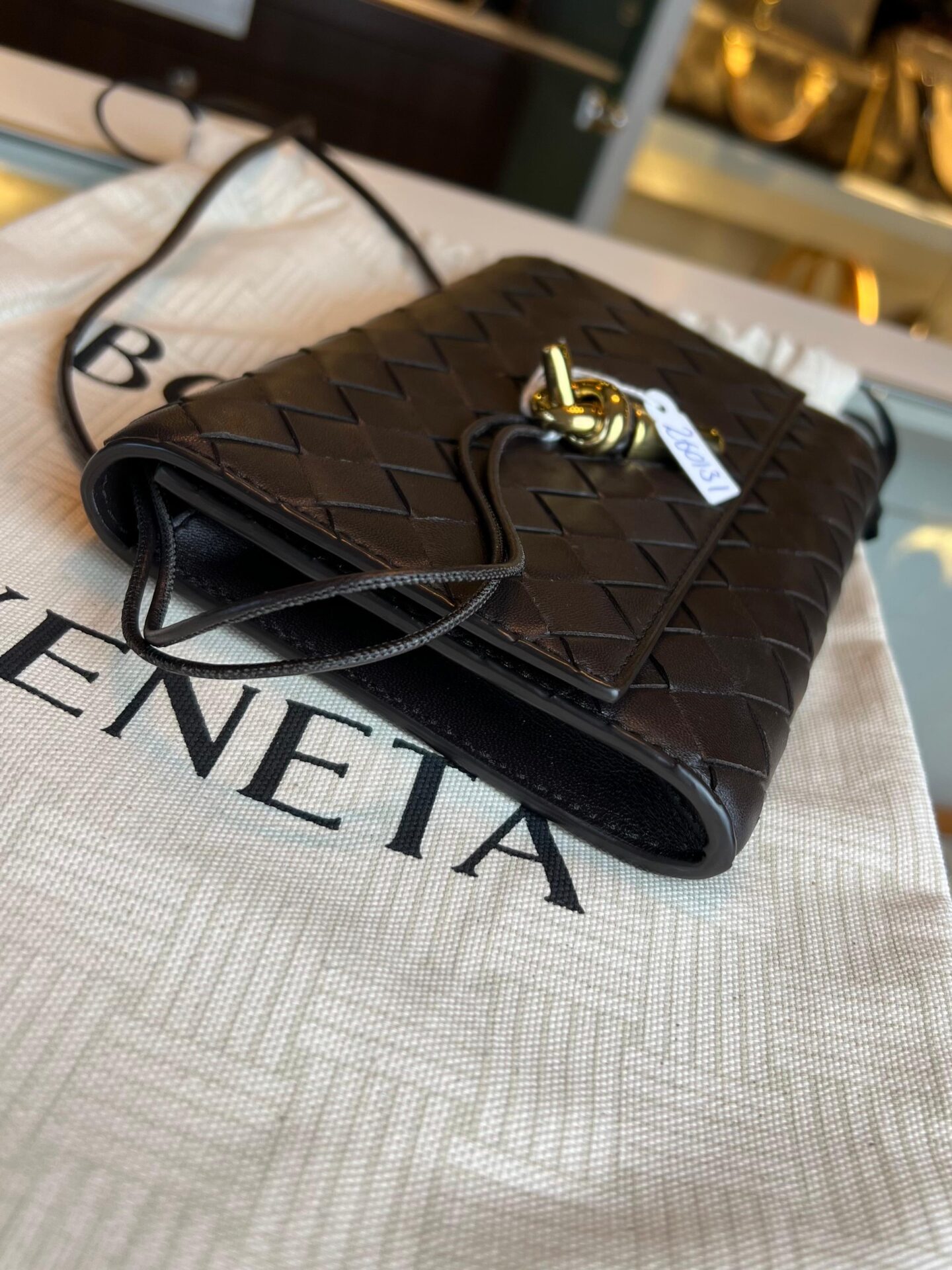Bottega Veneta Andiamo Pouch Fondant
