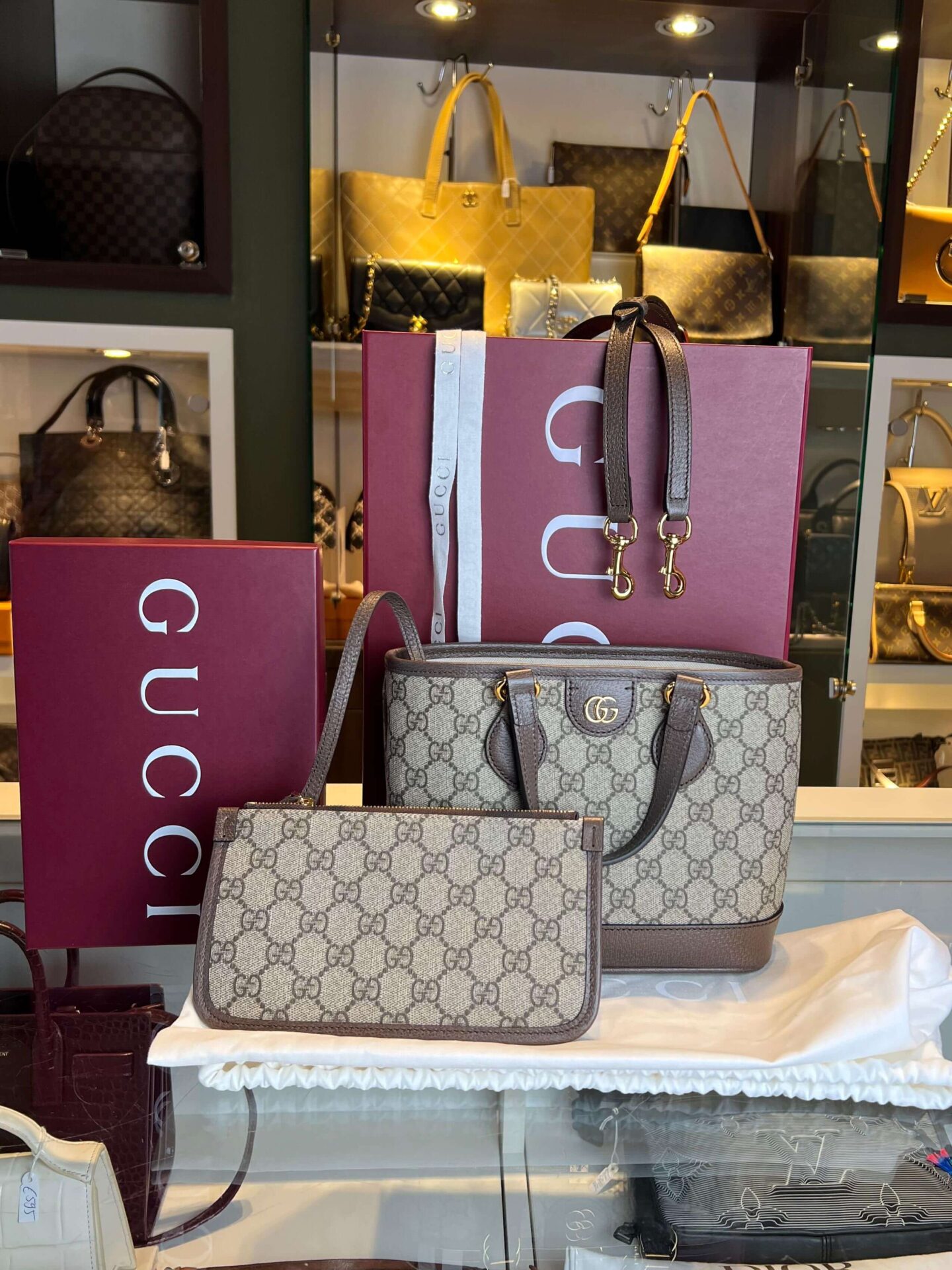 gucci ophidia small tote bag