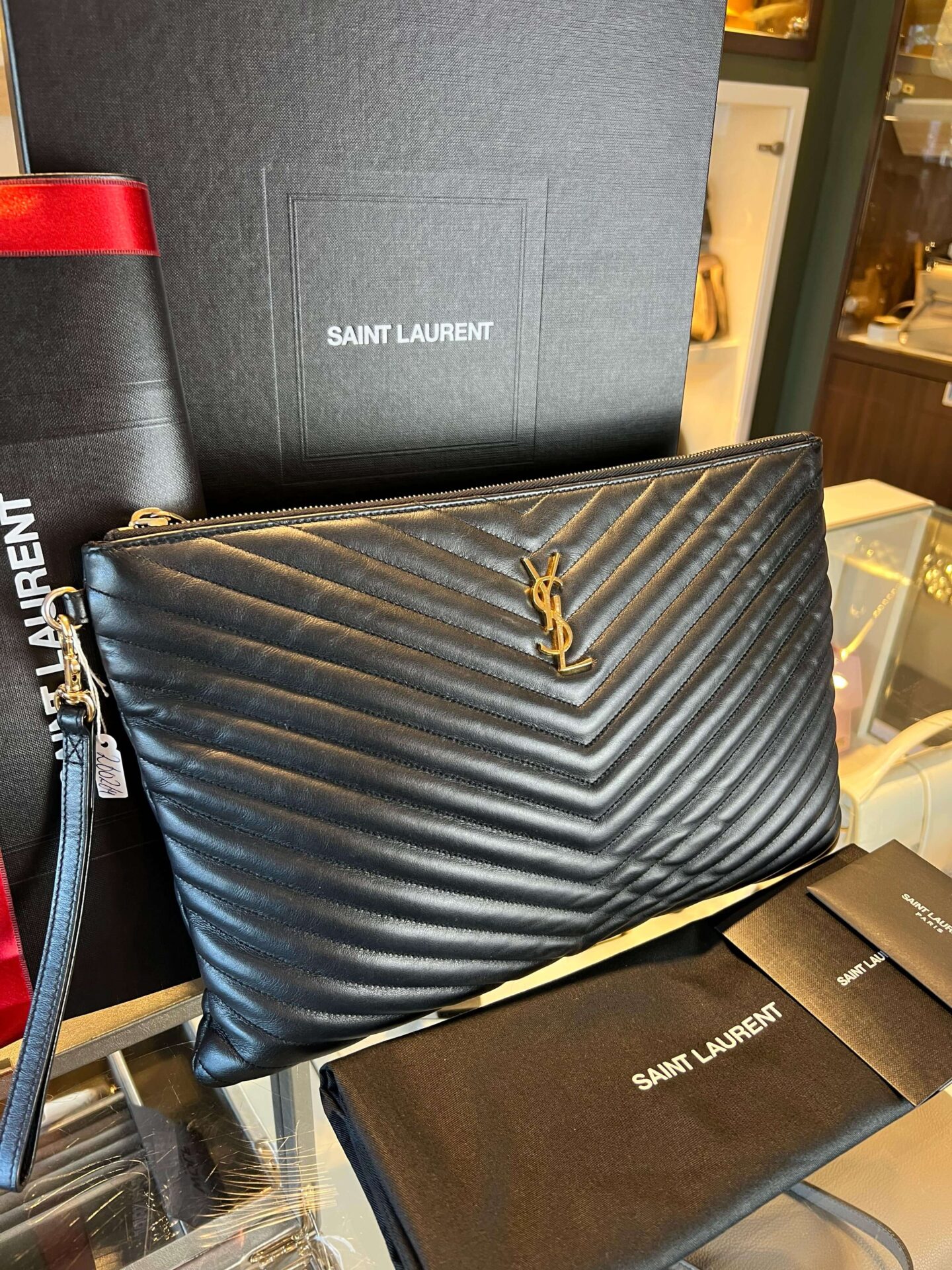 Yves Saint Laurent Cassandre Matelassé pouch