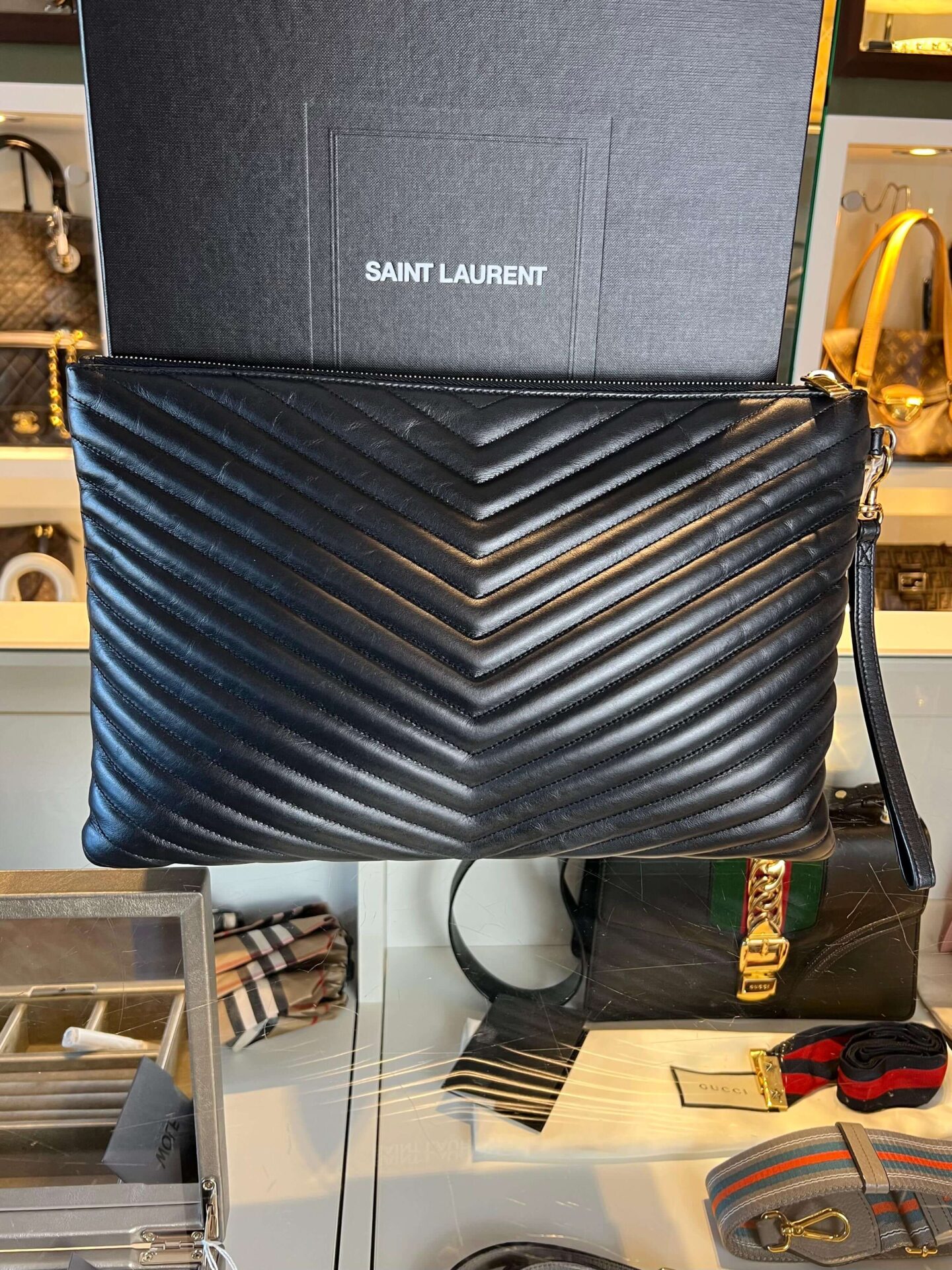 Yves Saint Laurent Cassandre Matelassé pouch - Afbeelding 7
