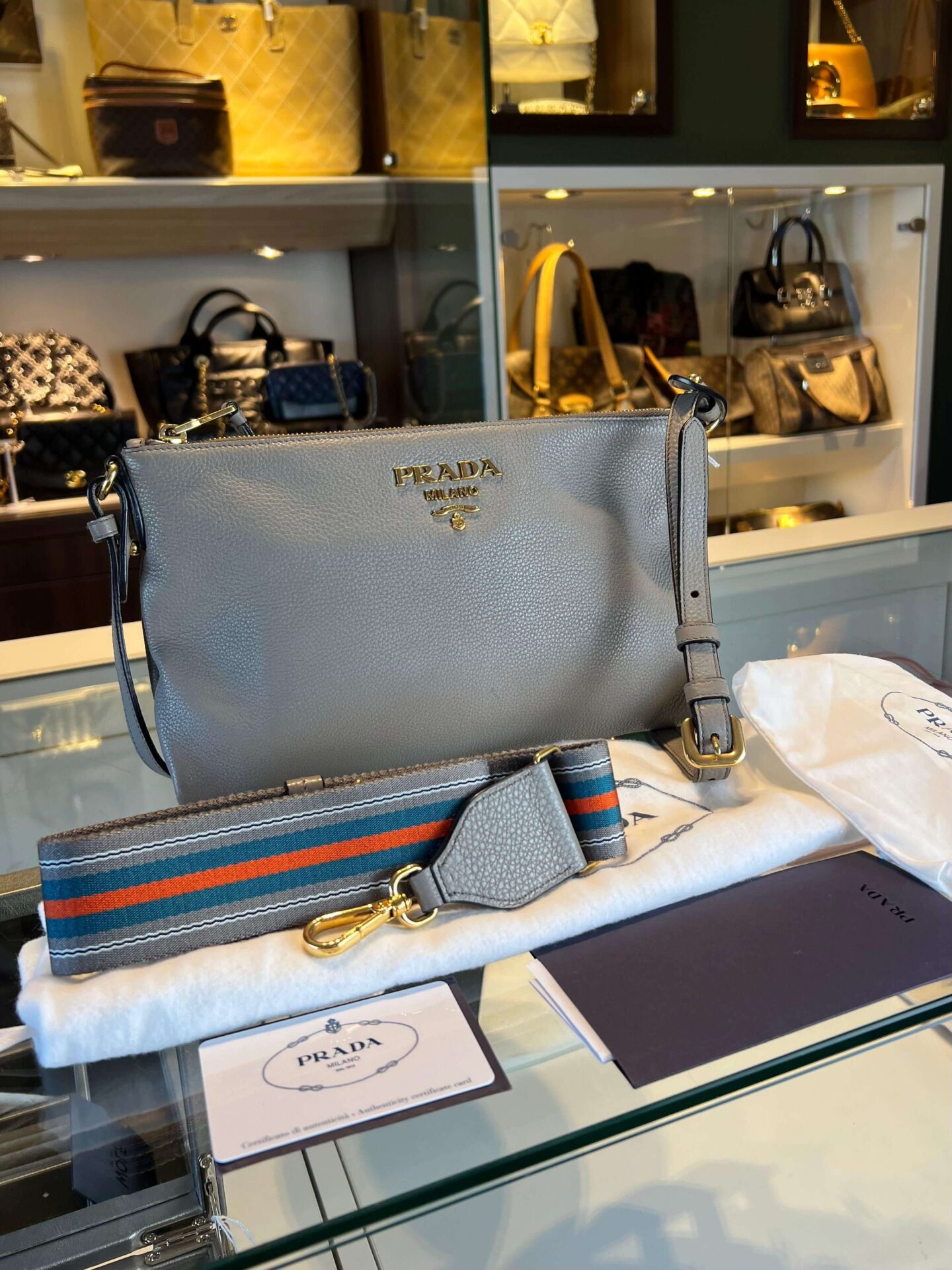 Prada Vitello Daino crossbody tas - Afbeelding 2