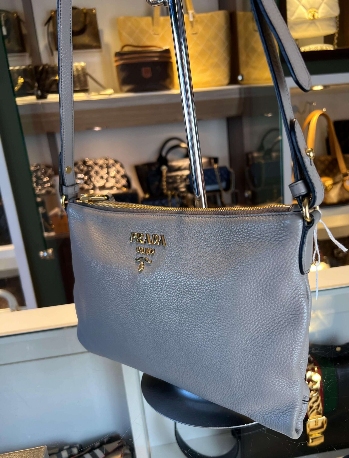 Prada Vitello Daino crossbody tas - Afbeelding 10