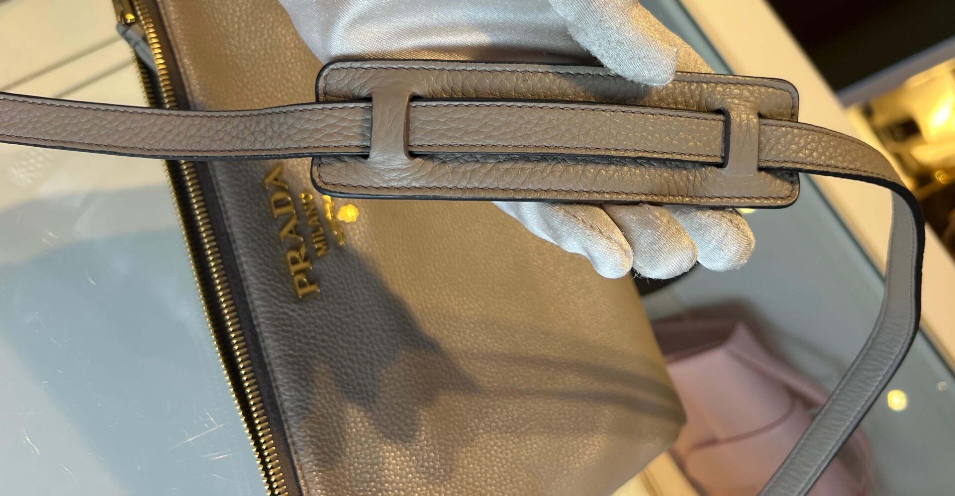 Prada Vitello Daino crossbody tas - Afbeelding 16