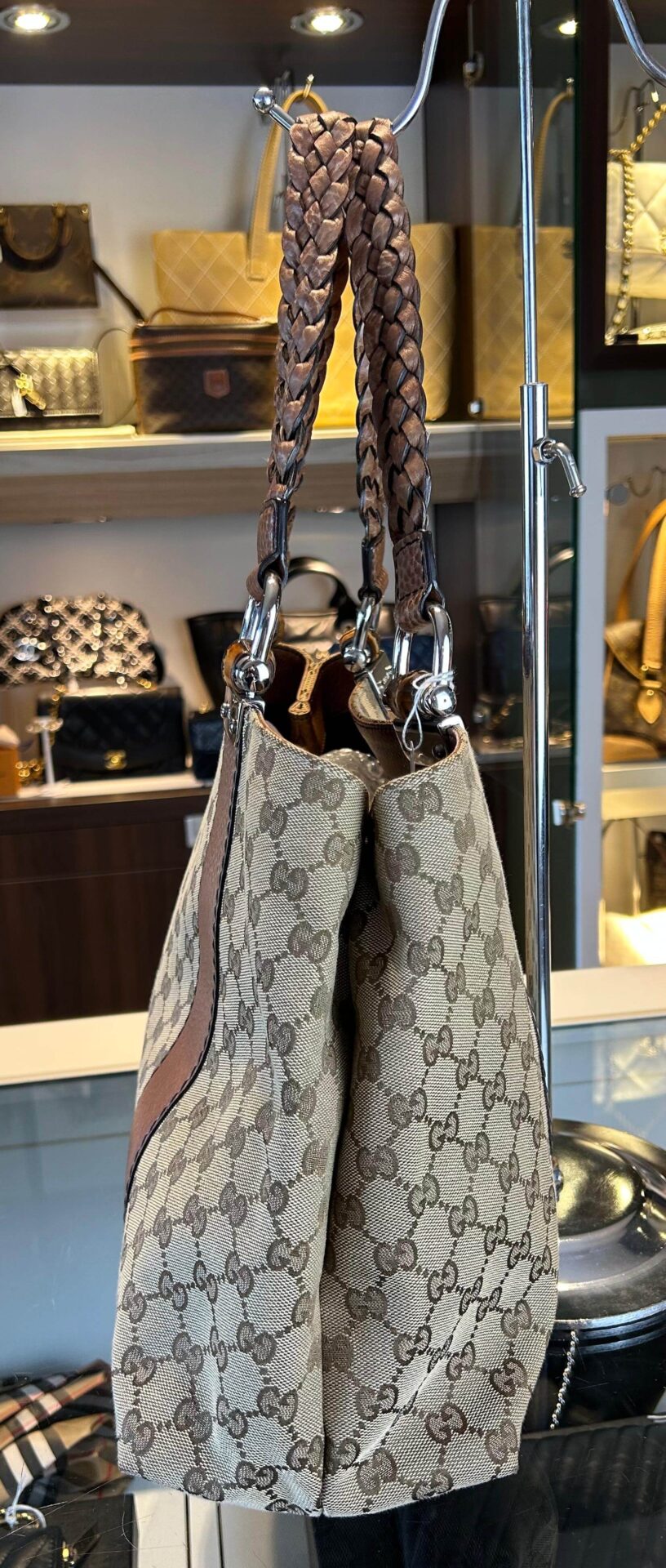 Gucci GG Canvas Bamboo Libeccio tote bag - Afbeelding 7