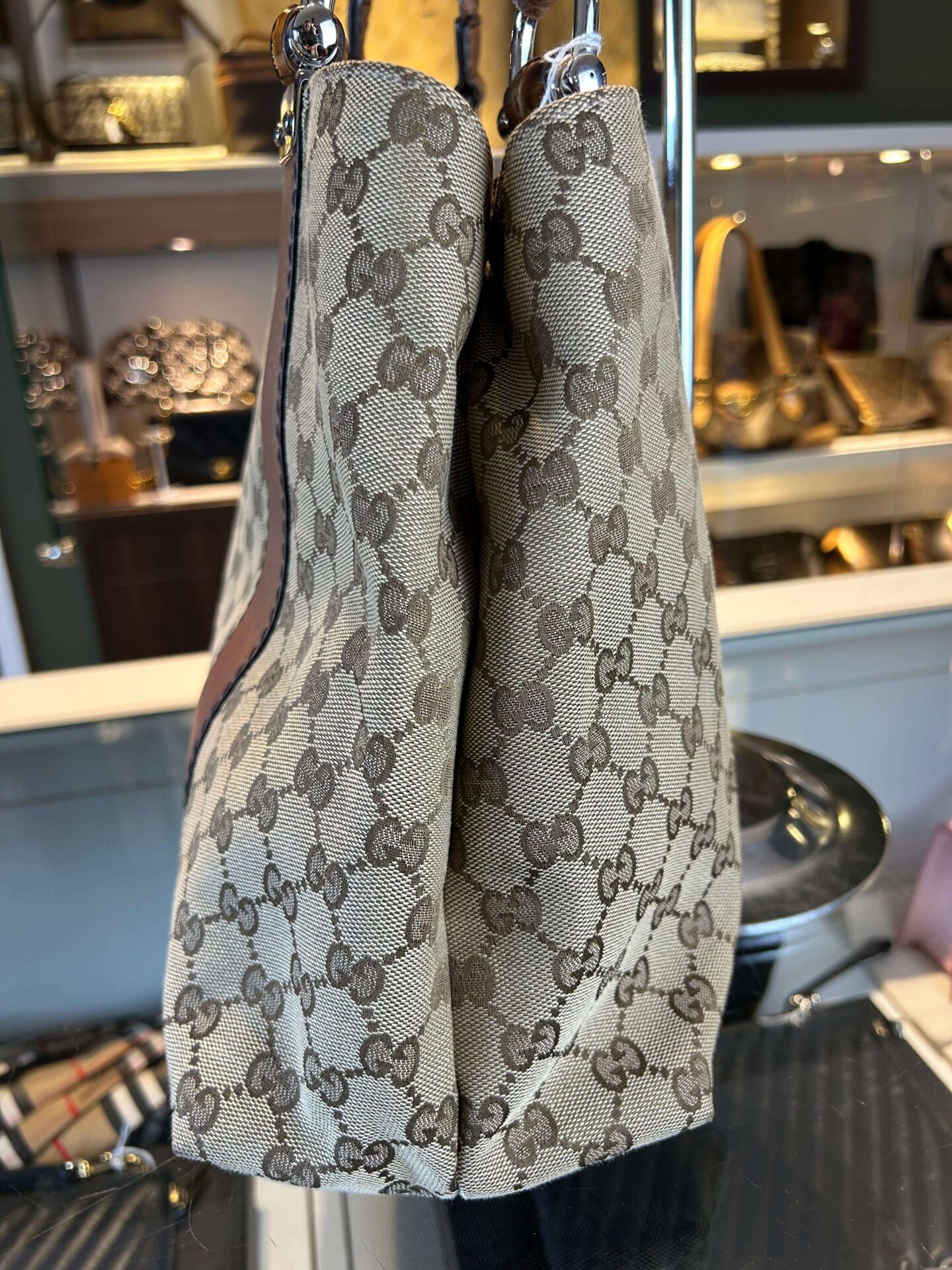 Gucci GG Canvas Bamboo Libeccio tote bag - Afbeelding 6