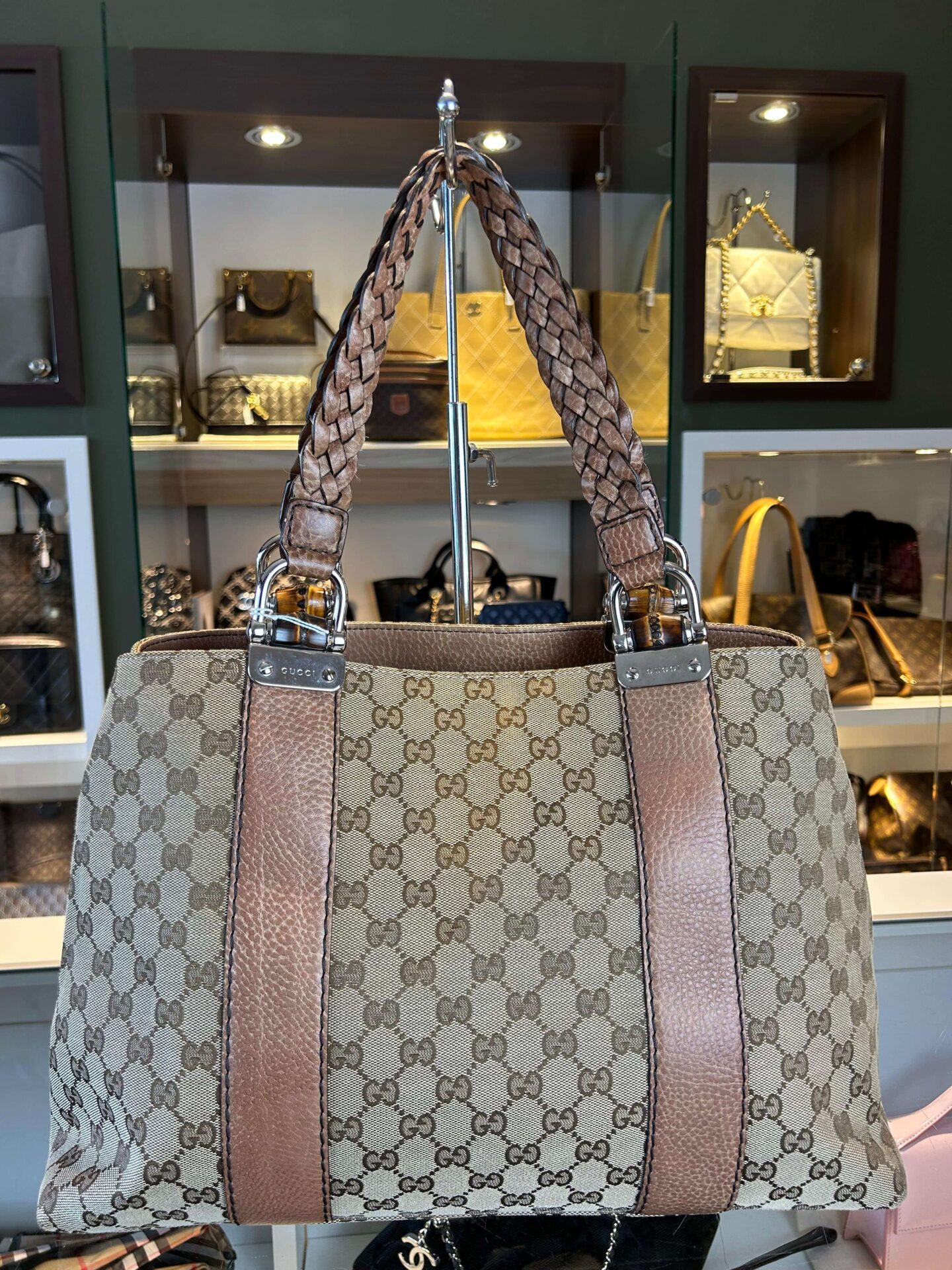 Gucci GG Canvas Bamboo Libeccio tote bag - Afbeelding 2