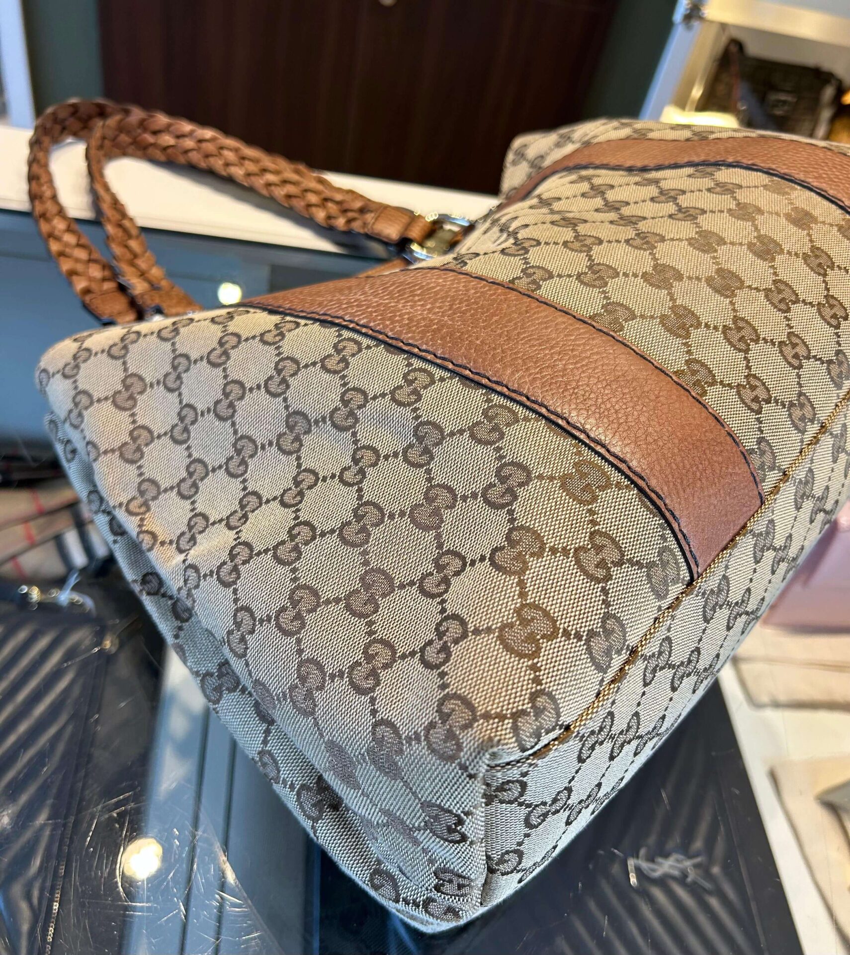 Gucci GG Canvas Bamboo Libeccio tote bag - Afbeelding 11