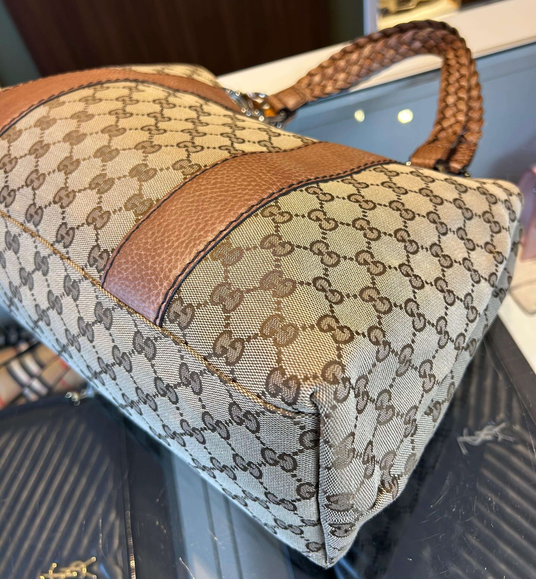 Gucci GG Canvas Bamboo Libeccio tote bag