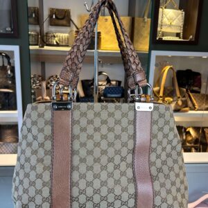 Gucci GG Canvas Bamboo Libeccio tote bag
