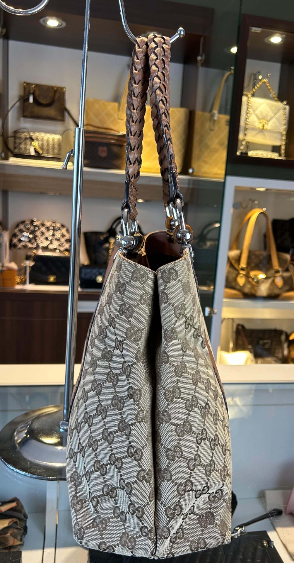 Gucci GG Canvas Bamboo Libeccio tote bag - Afbeelding 9
