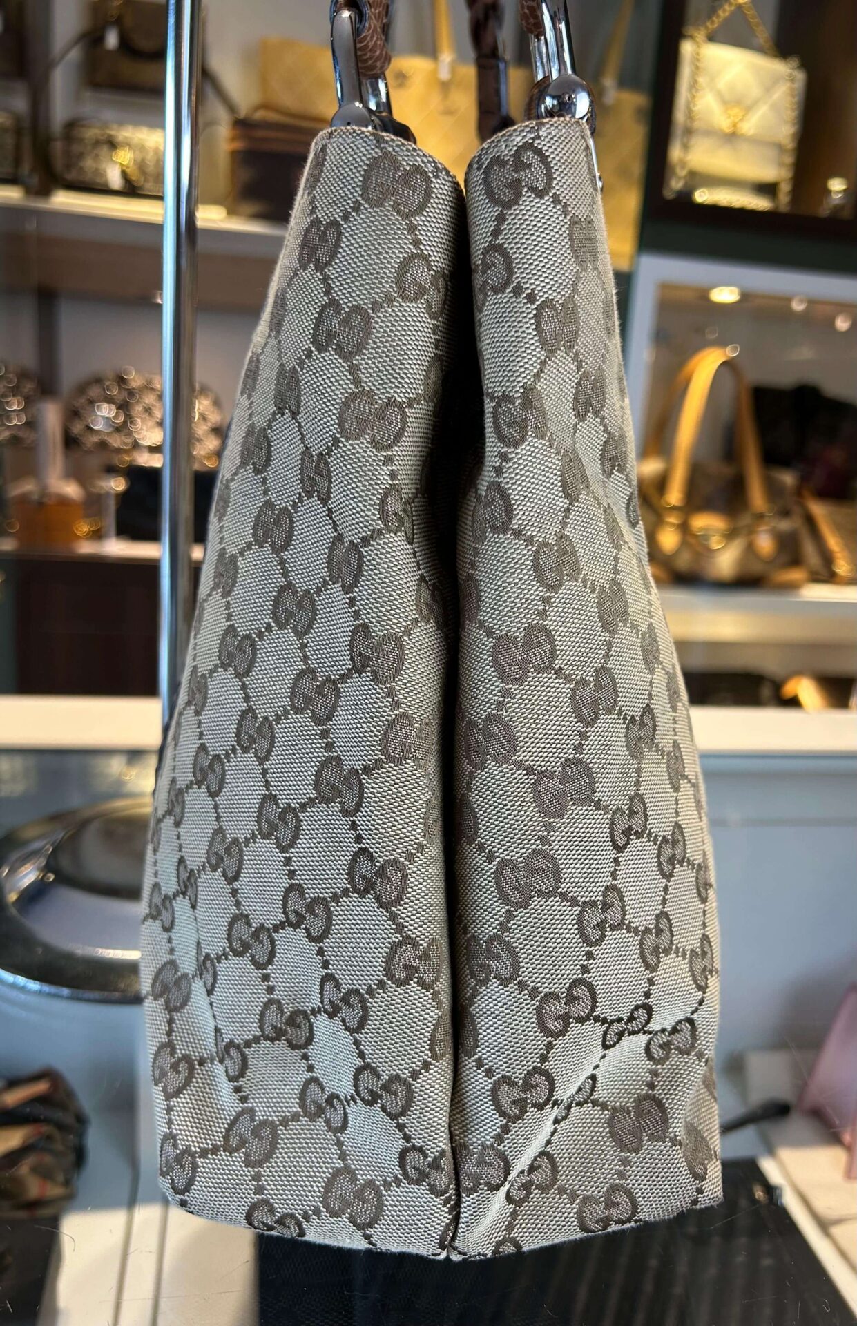 Gucci GG Canvas Bamboo Libeccio tote bag - Afbeelding 8