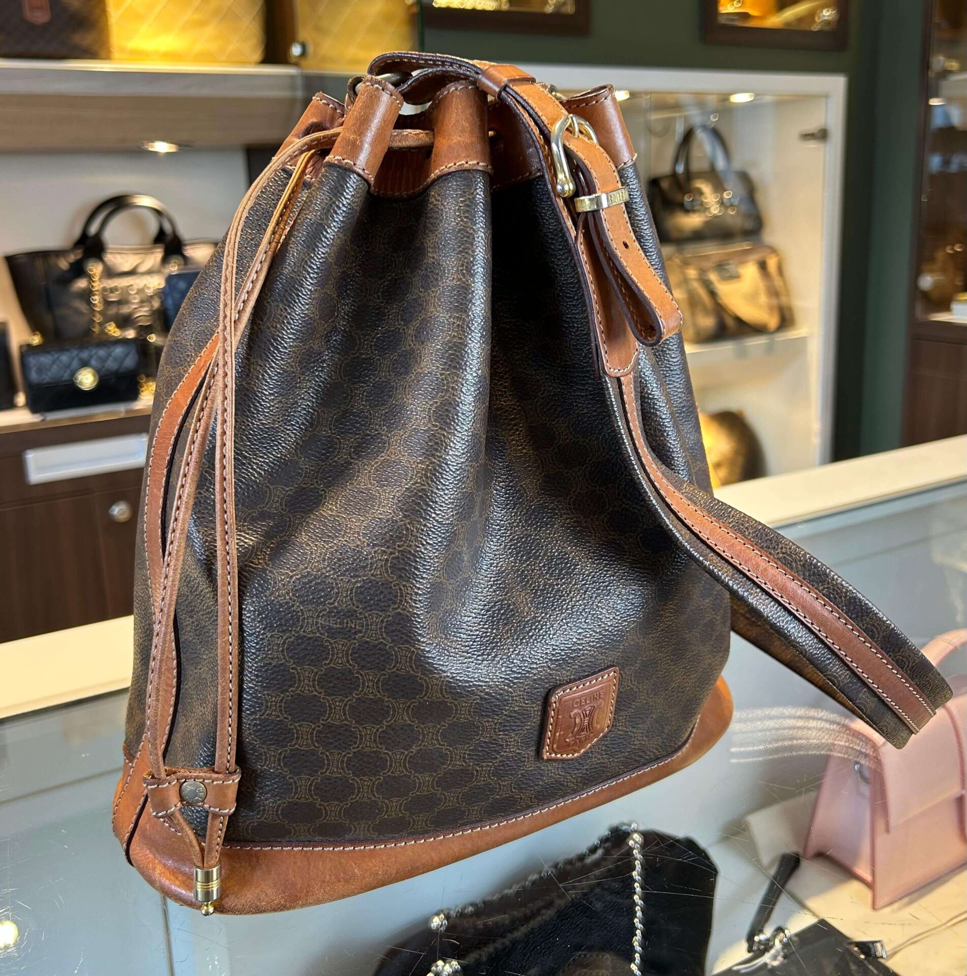 celine bucket bag vintage
