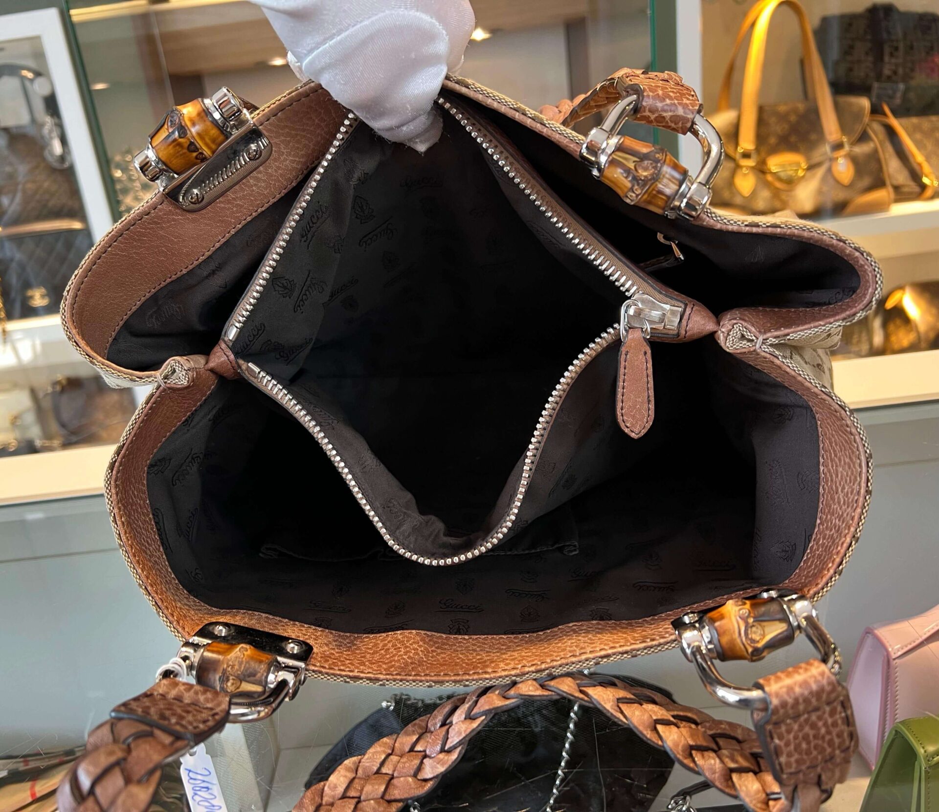 Gucci GG Canvas Bamboo Libeccio tote bag