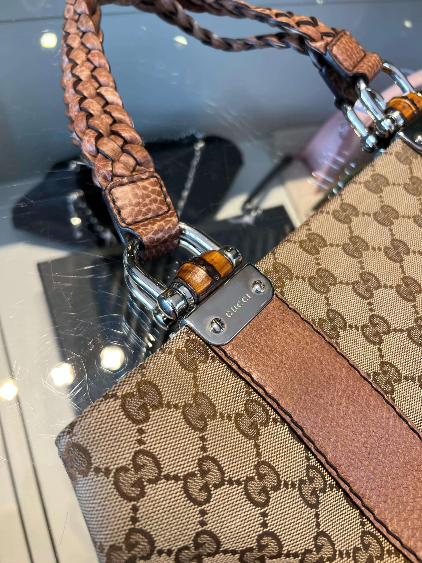 Gucci GG Canvas Bamboo Libeccio tote bag - Afbeelding 18