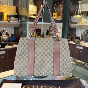 Gucci GG Canvas Bamboo Libeccio tote bag
