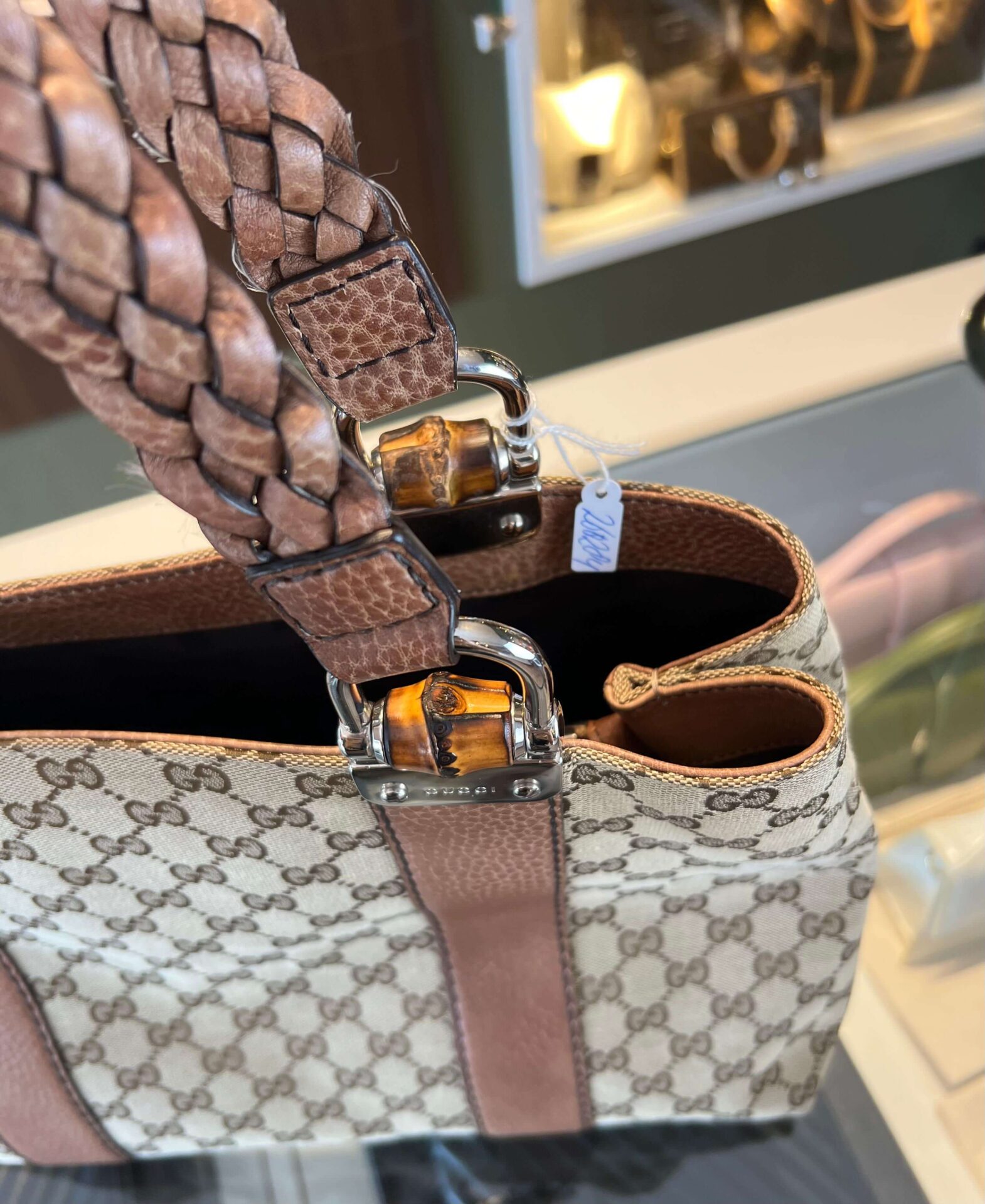Gucci GG Canvas Bamboo Libeccio tote bag - Afbeelding 19