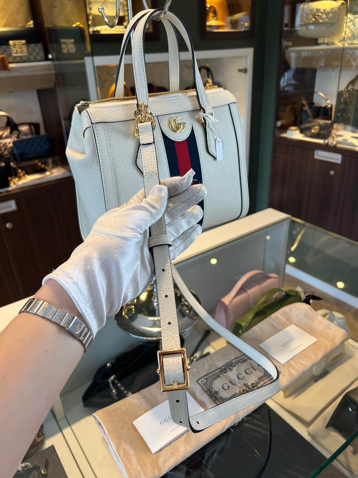 Gucci Ophidia Small Tote Bag - Afbeelding 11