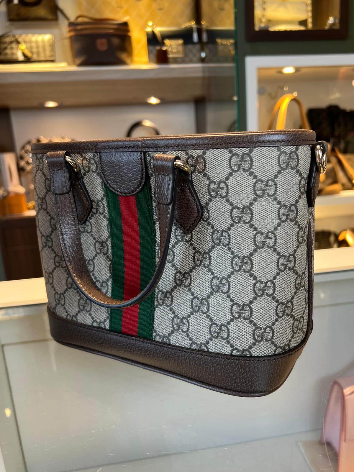 Gucci Ophidia Small Tote Bag - Afbeelding 14
