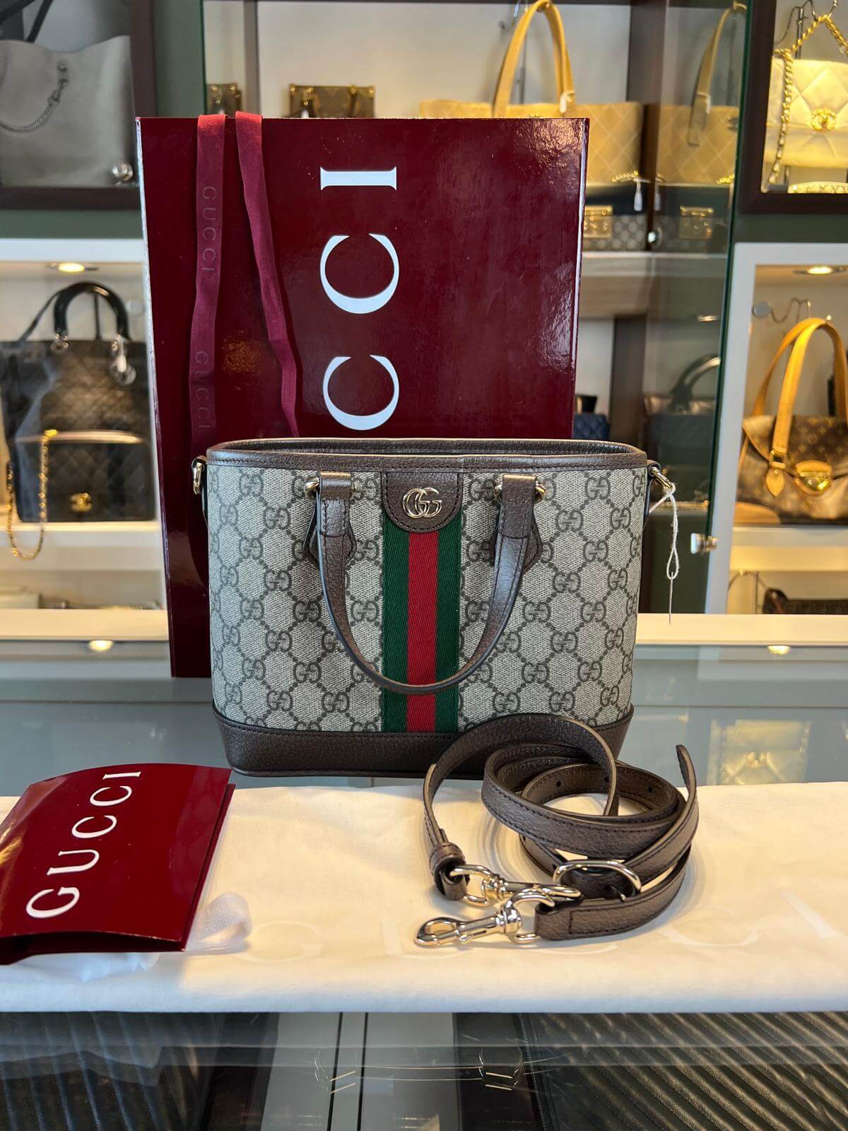 gucci ophidia small tote bag