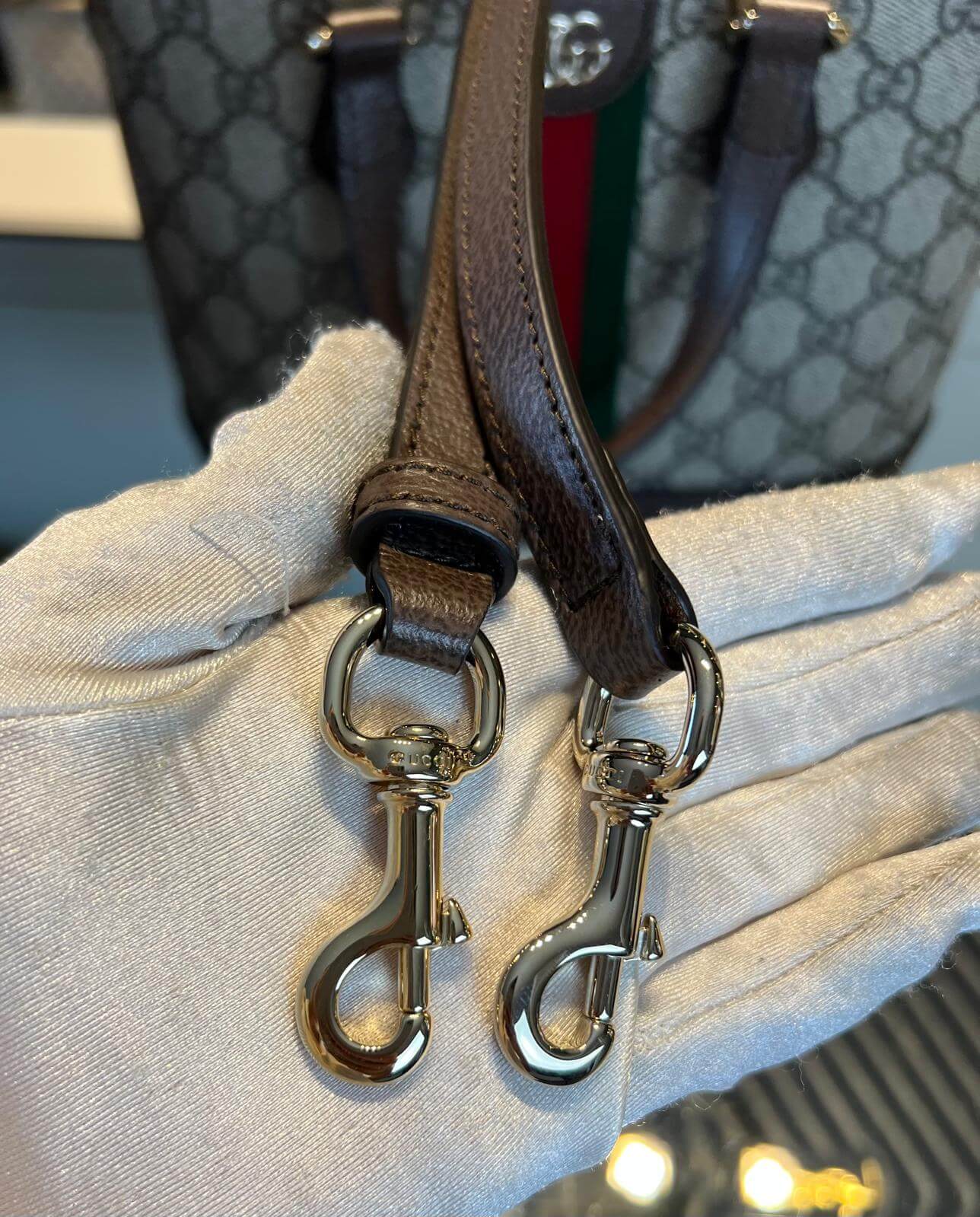 Gucci Ophidia Small Tote Bag - Afbeelding 18