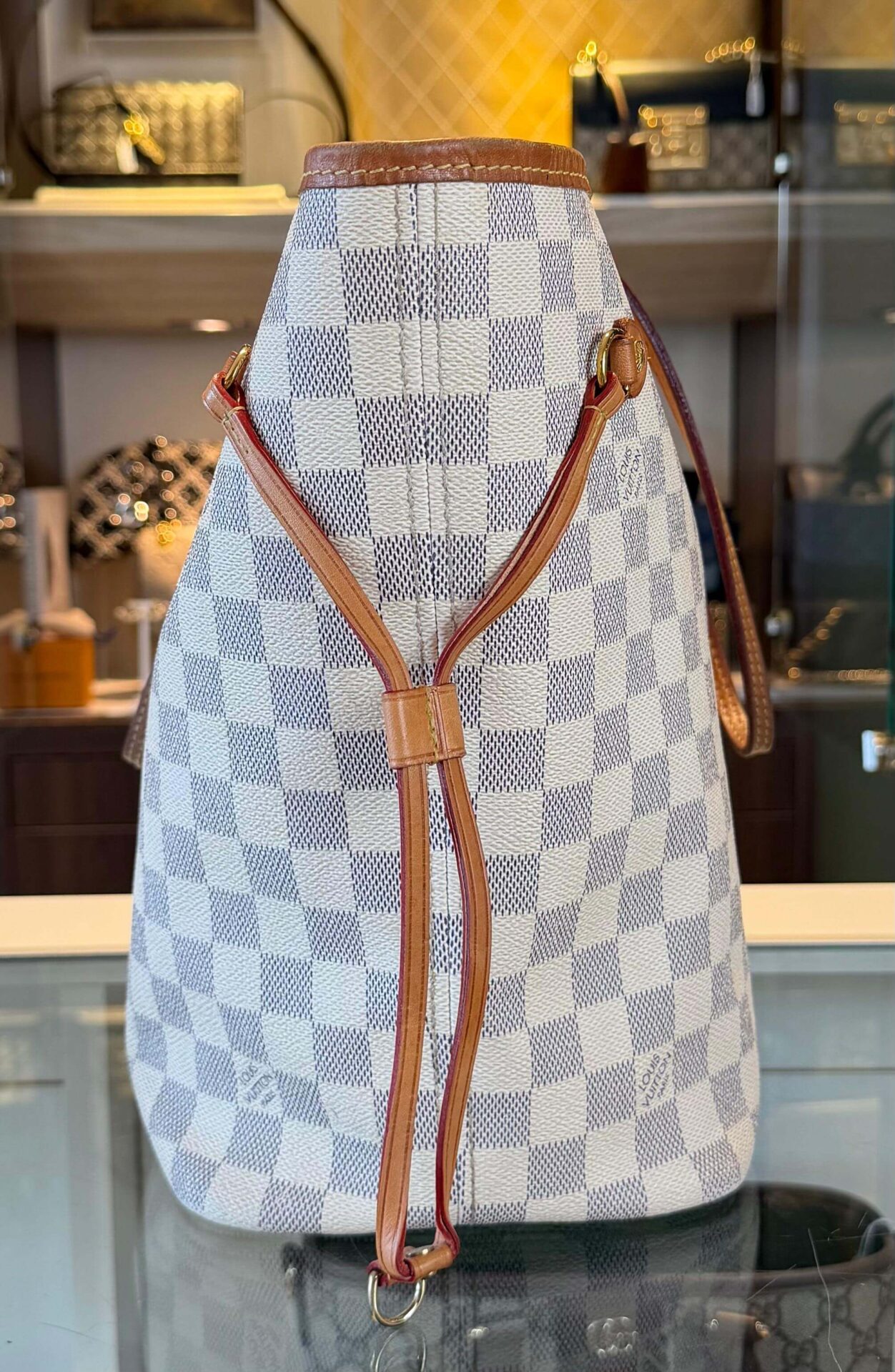 Louis Vuitton Neverfull MM Damier Azur - Afbeelding 4