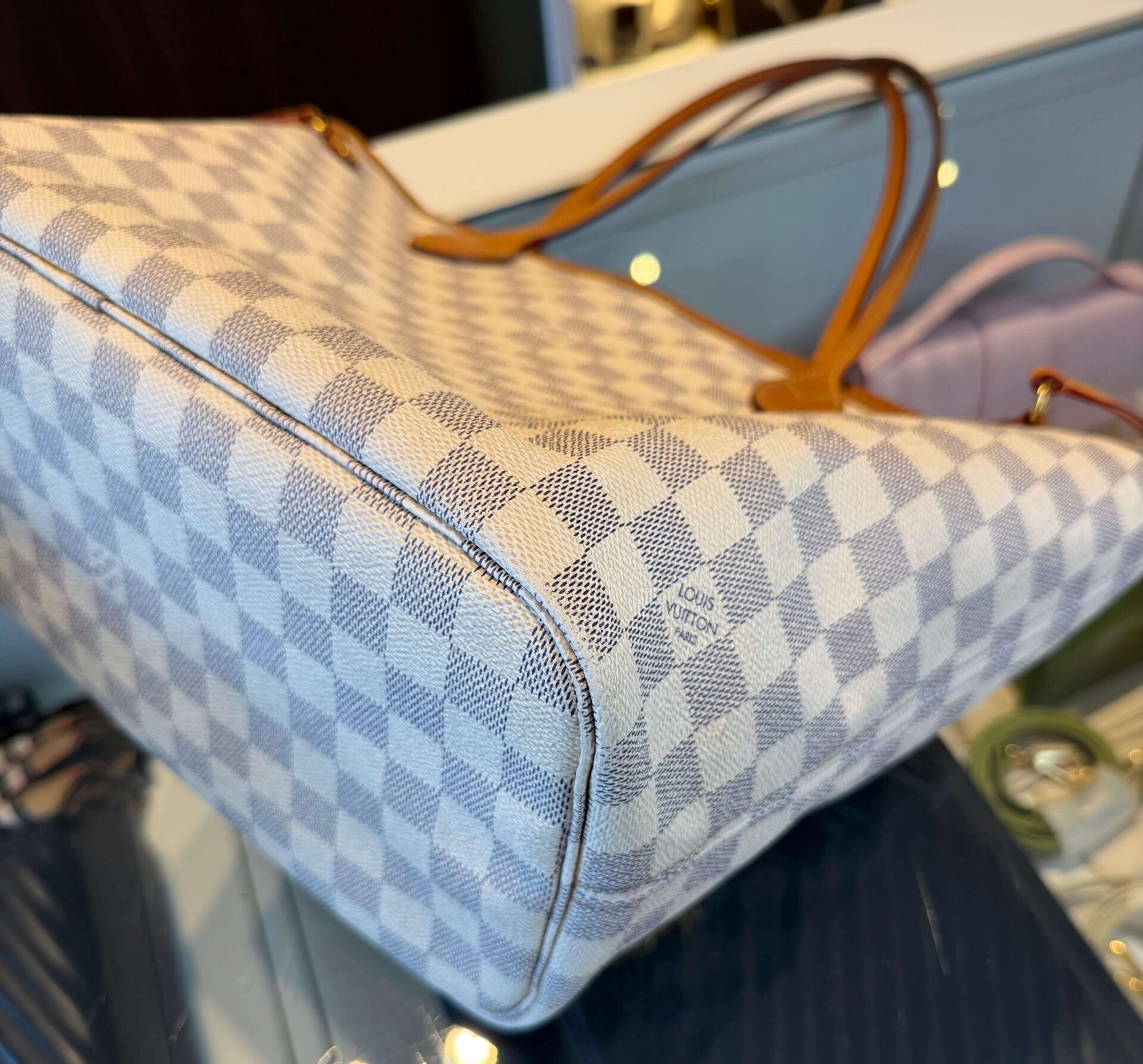 Louis Vuitton Neverfull MM Damier Azur - Afbeelding 13