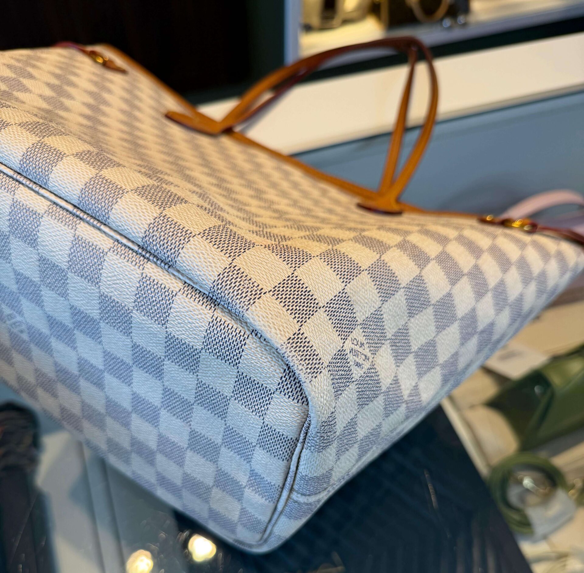 Louis Vuitton Neverfull MM Damier Azur - Afbeelding 11
