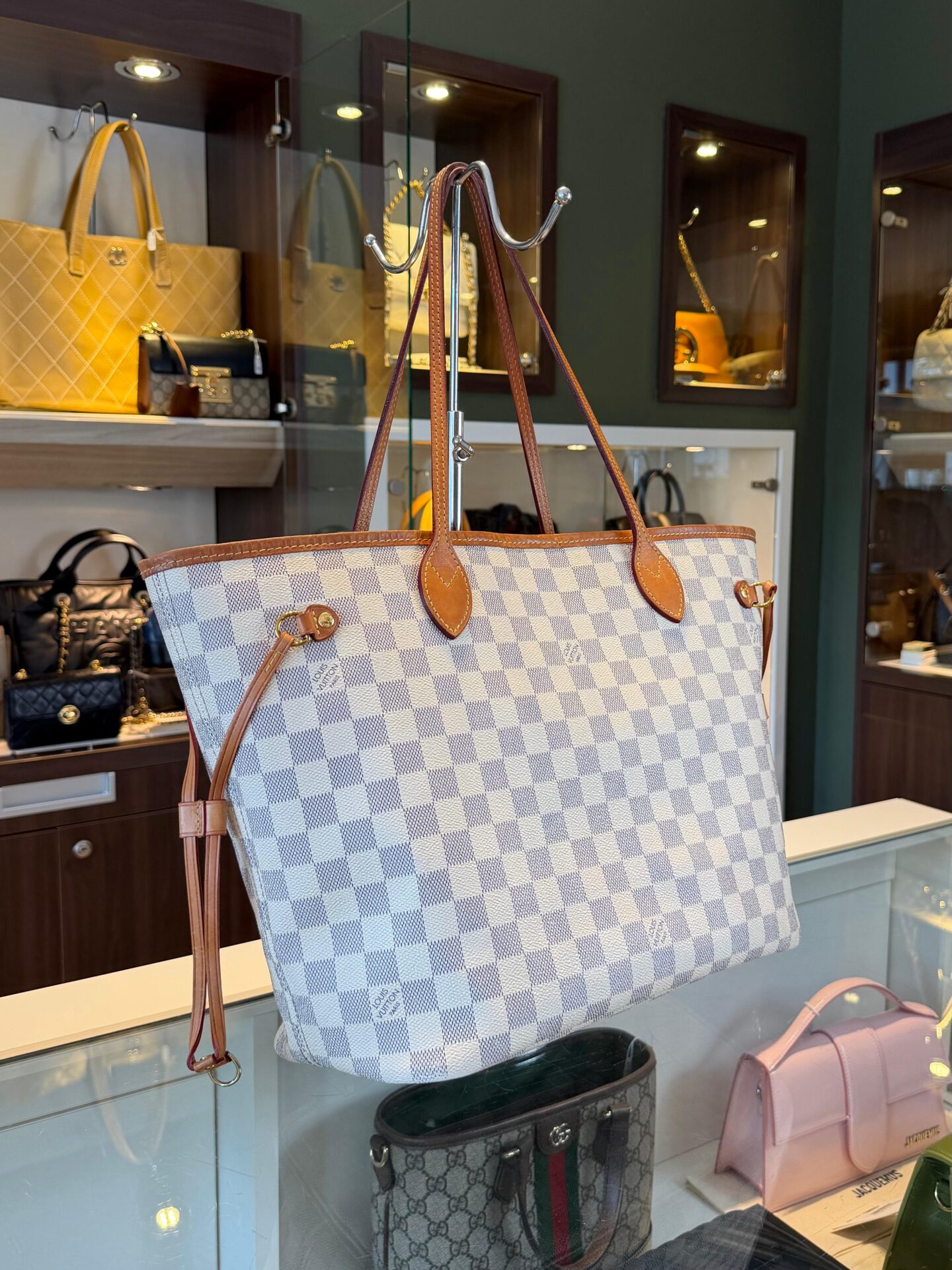 Louis Vuitton Neverfull MM Damier Azur - Afbeelding 2