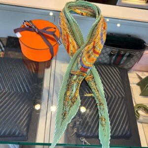 Hermès Astrology plissé scarf