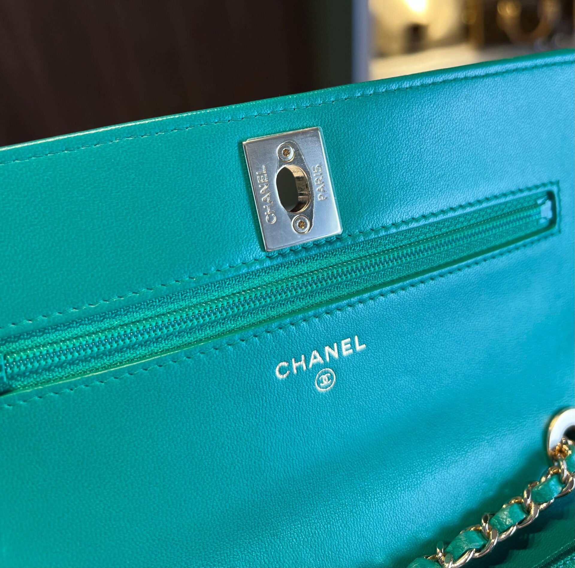 Chanel Trendy CC Wallet On Chain - Afbeelding 9