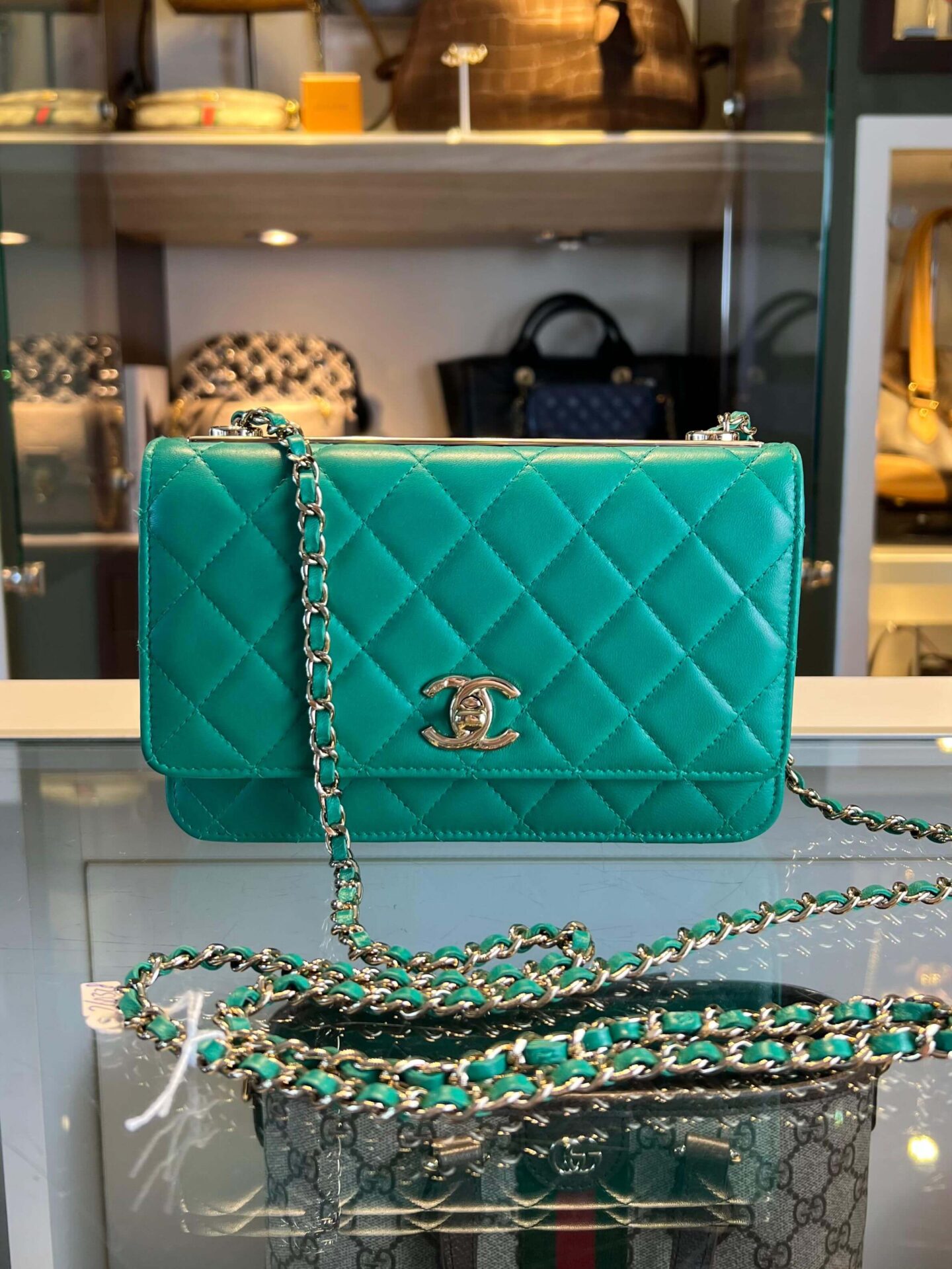Chanel Trendy CC Wallet On Chain - Afbeelding 2
