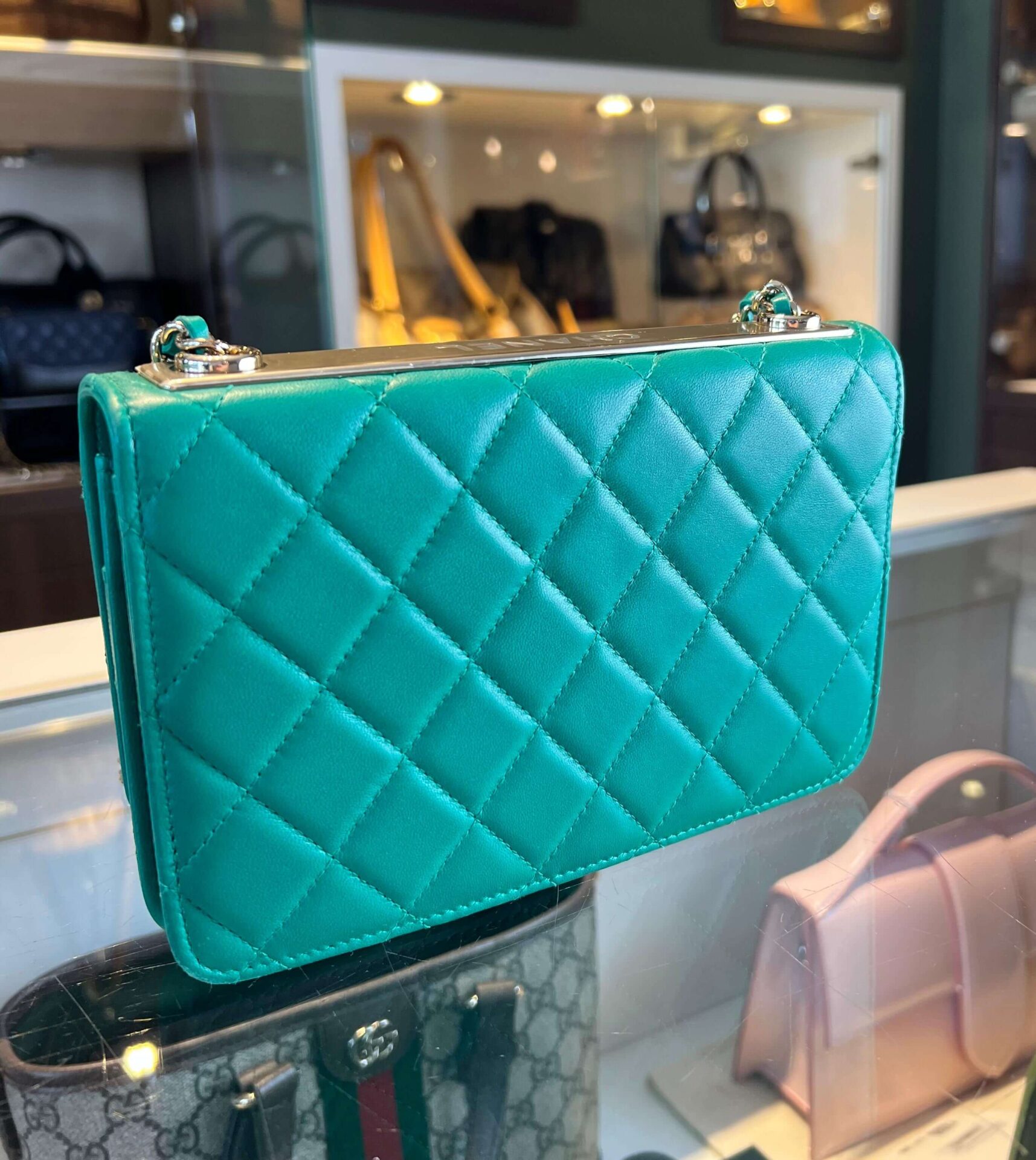 Chanel Trendy CC Wallet On Chain - Afbeelding 12