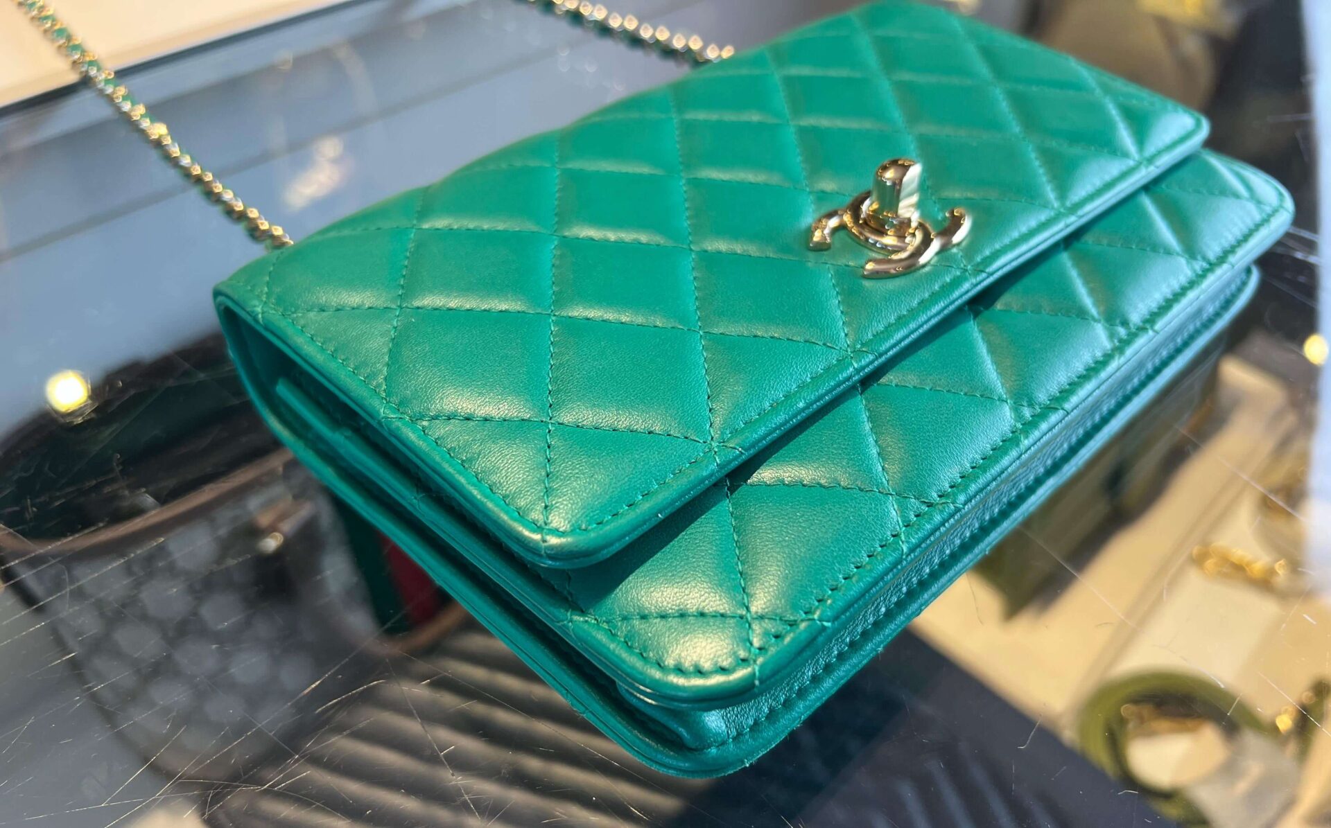 Chanel Trendy CC Wallet On Chain - Afbeelding 15