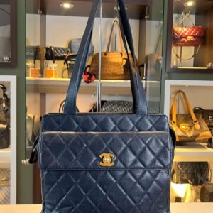 Chanel Tote Bag Caviar Blue