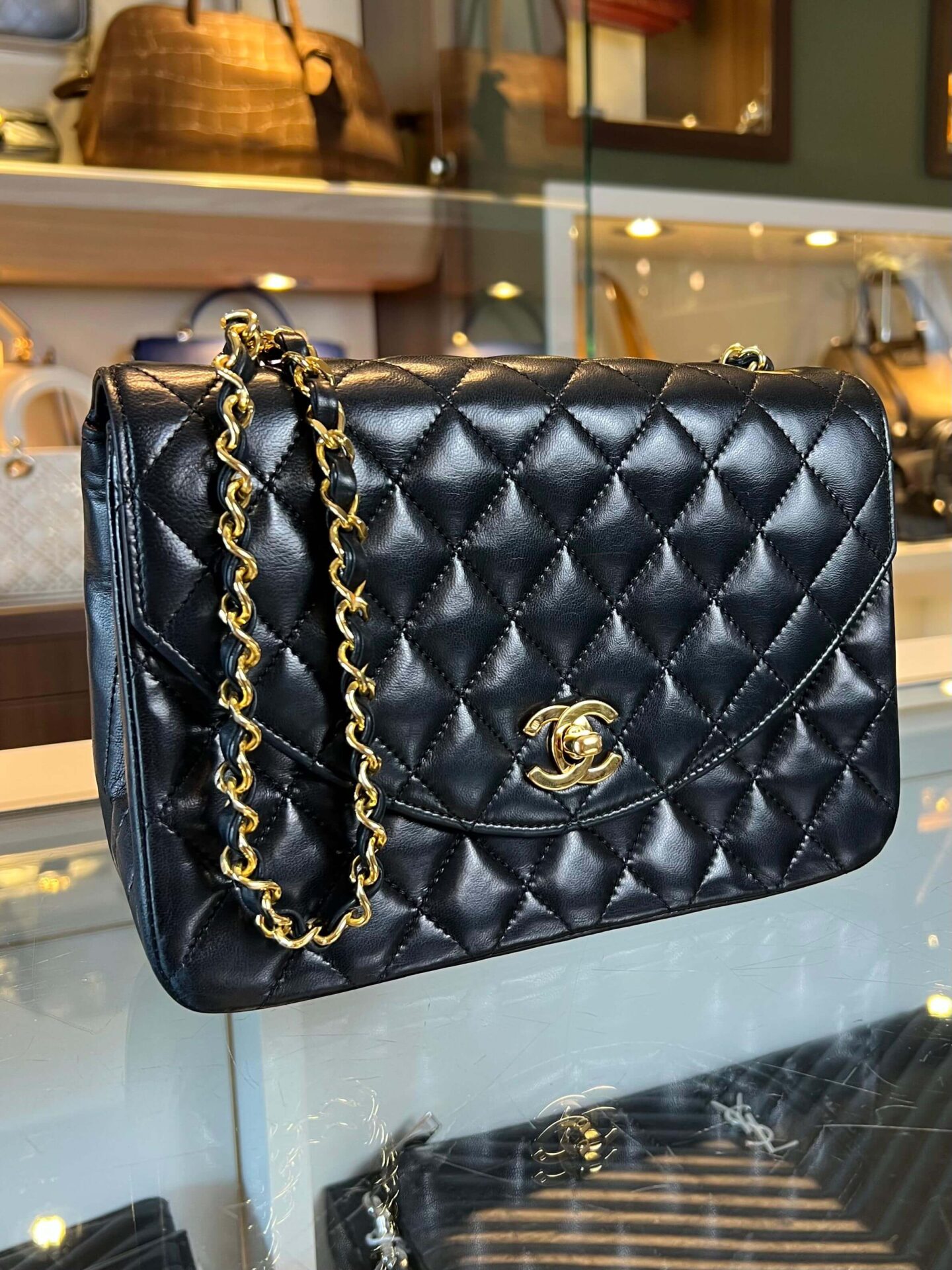 chanel half moon flap bag