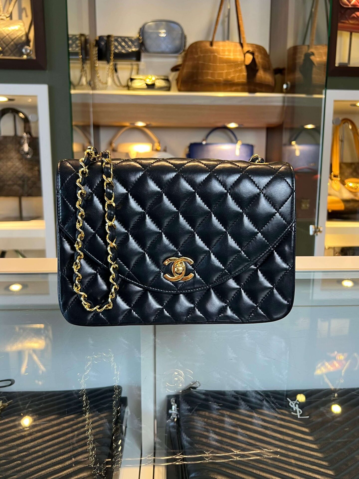 chanel half moon flap bag