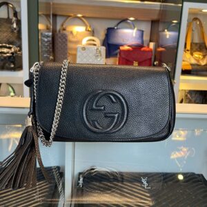 Gucci Soho Chain Flap Crossbody Bag