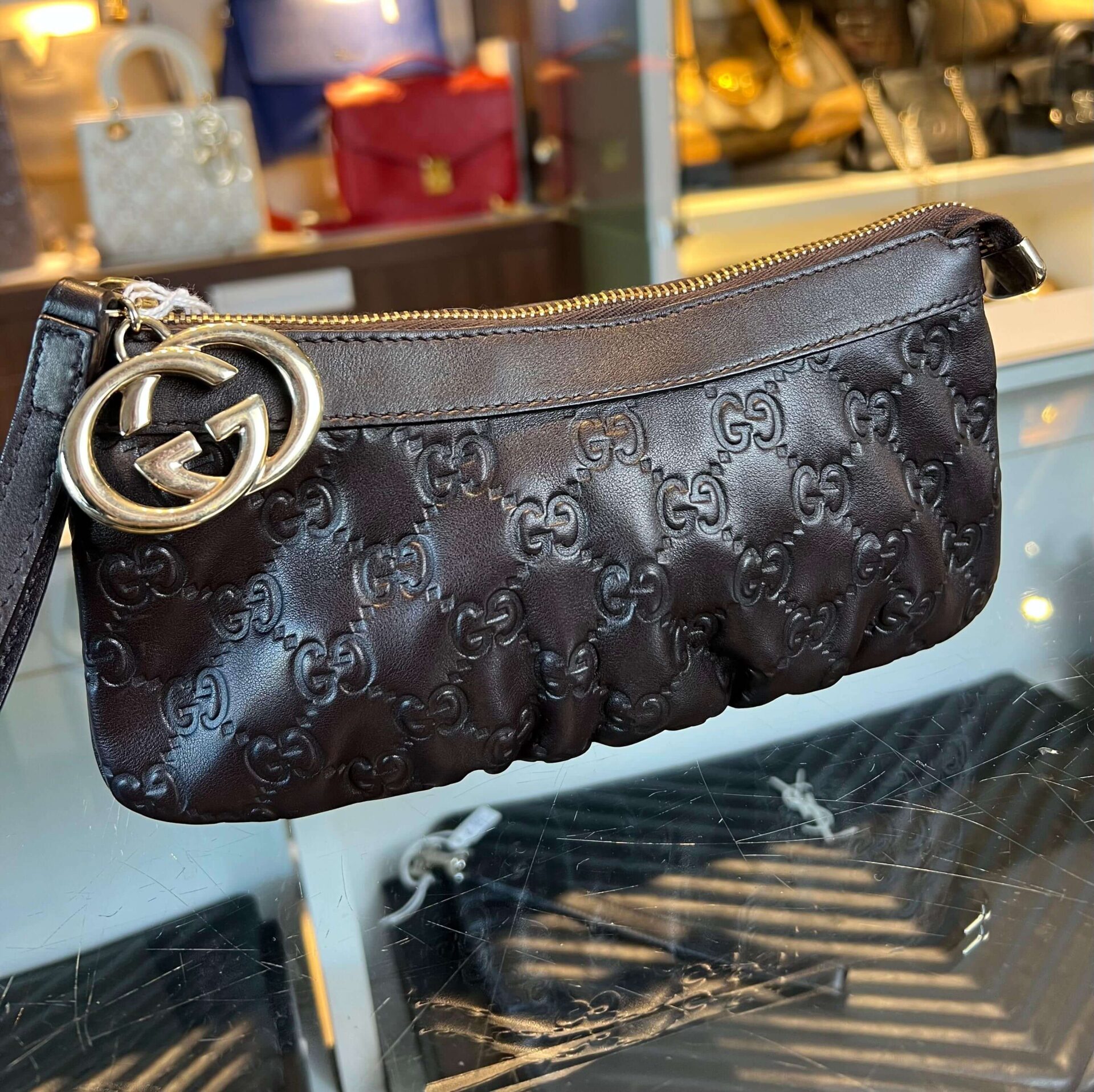 Gucci Guccissima pouch